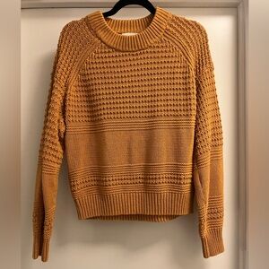 EUC Universal Thread Mustard Crop Sweater
